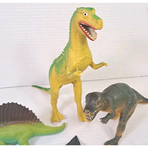 Vtg & Modern Dinosaur Lot (13) Imperial T-Rex Tyrannosaurus Larami Ankylosaurus - Picture 4 of 6